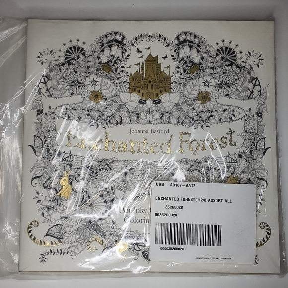 Coloring Book for 12+ - Enchanted Forest by Johanna Basford - New in bag - Picture 2 of 9